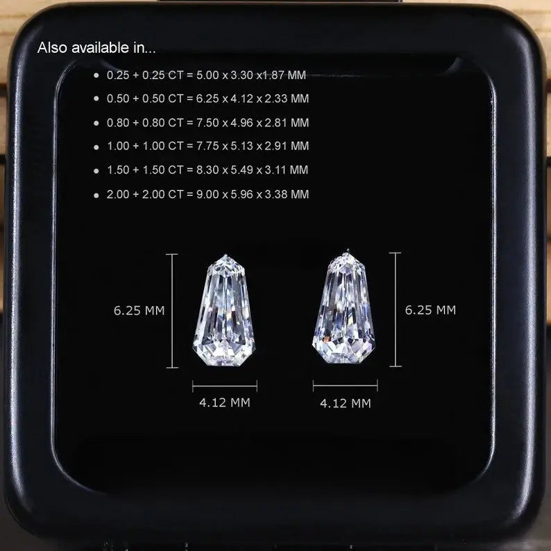 1.00CT Shield Cut Loose Moissanite customdiamjewel