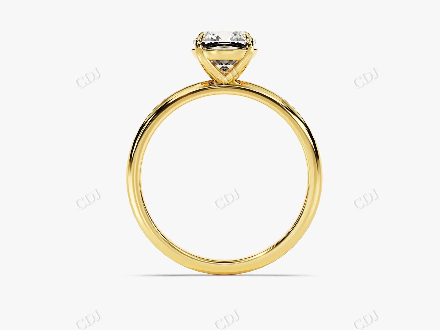 1.5CT 4 Prong Solitaire Cushion Moissanite Engagement Ring customdiamjewel