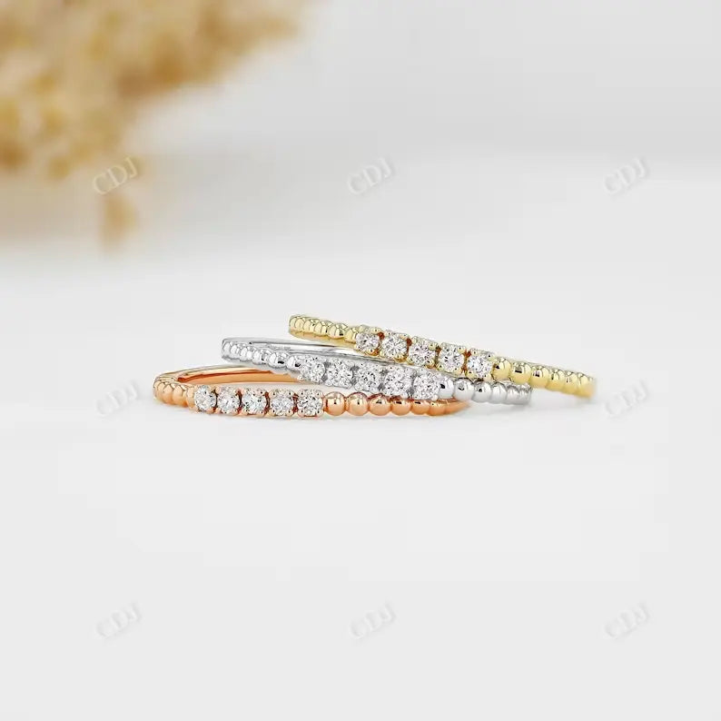 0.07CTW Round 5 Stone Natural Diamond Wedding Band customdiamjewel