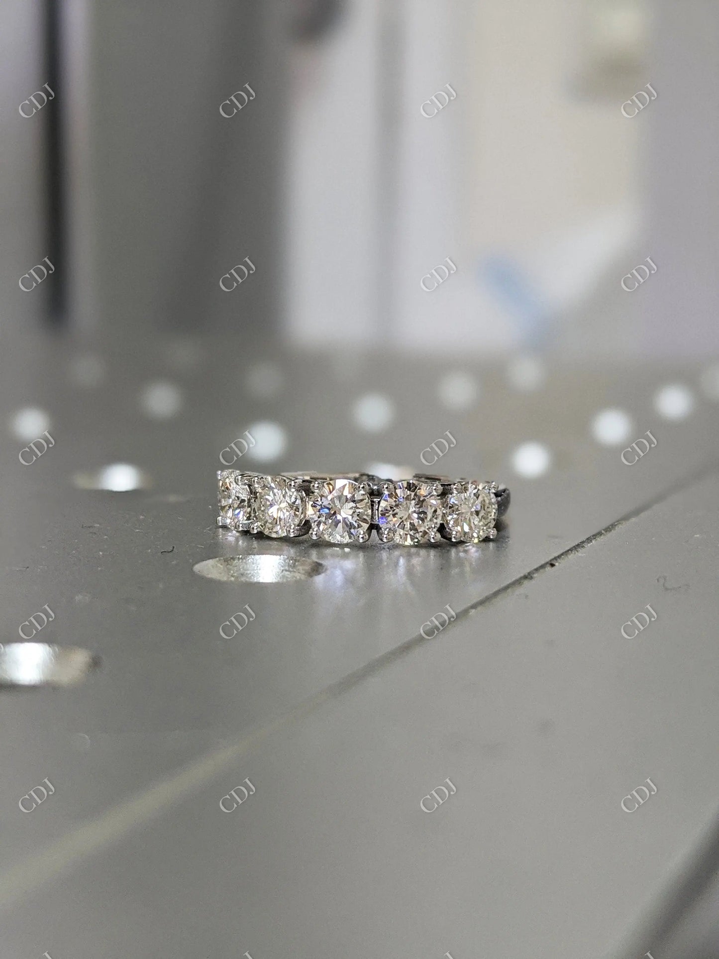 1 Carat 5 Stone Diamond Anniversary Ring Band customdiamjewel