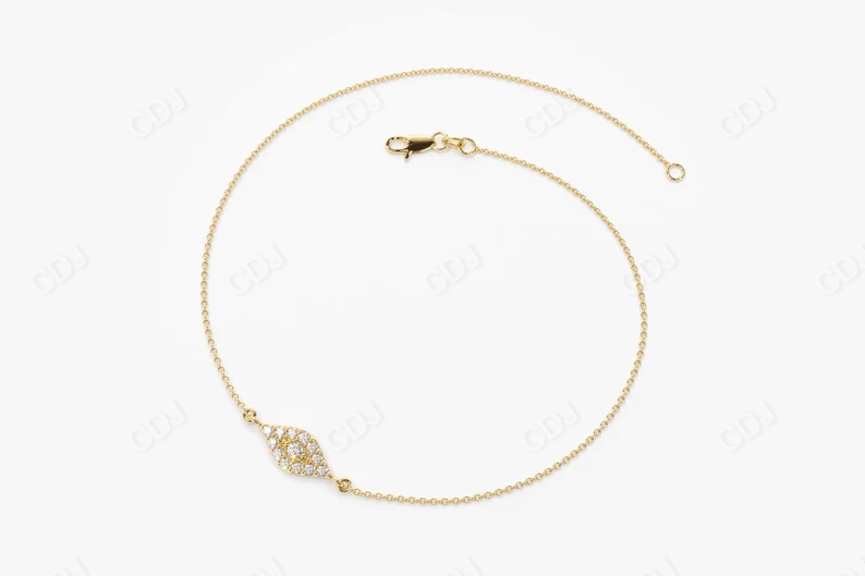 14k Gold Good Luck Evil Eye Diamond Bracelet customdiamjewel