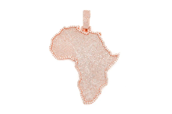 56.00CTW Africa Continent Large Pendant customdiamjewel