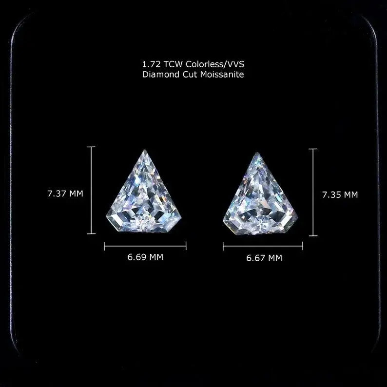 1.00CT Diamond Cut Loose Moissanite customdiamjewel