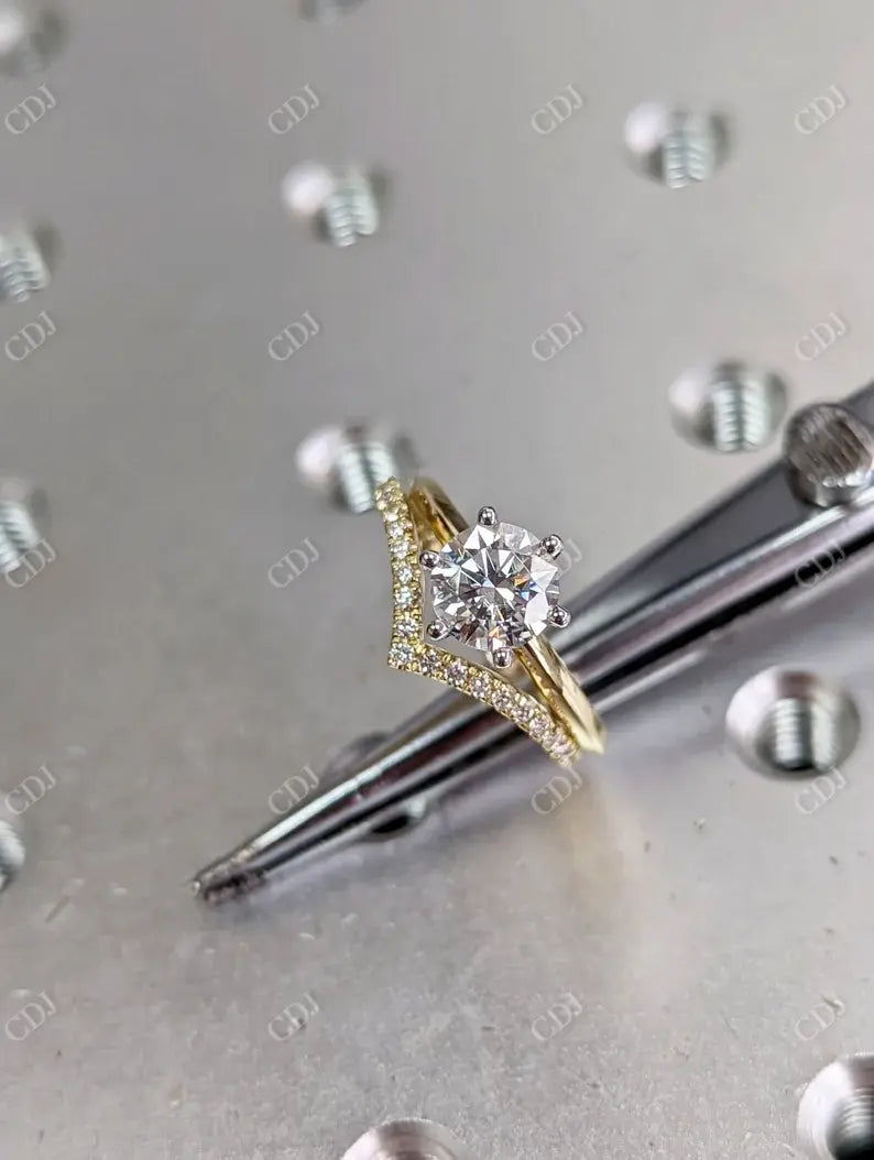 1.00CT Round Cut Moissanite Solitaire Ring customdiamjewel