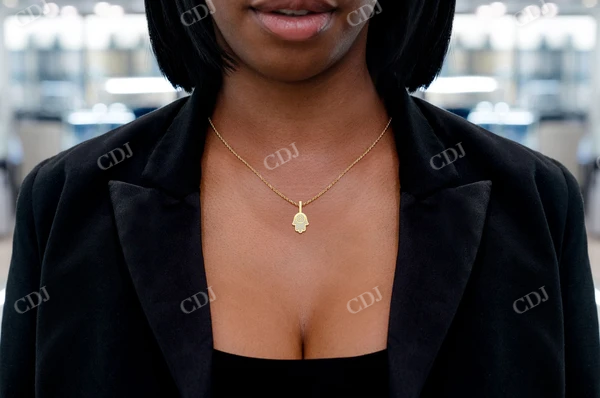 0.20CTW Diamond Mini Hamsa pendant customdiamjewel
