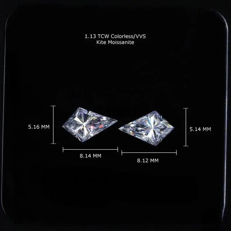 1.13CTW Kite Cut Loose Moissanite customdiamjewel
