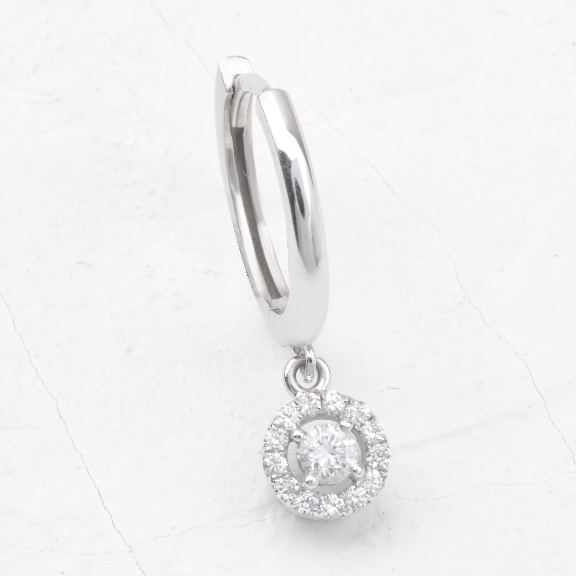 Round Moissanite Dangle Diamond Earrings  customdiamjewel   