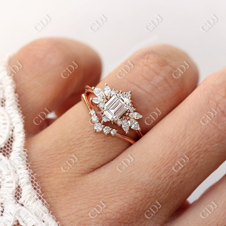 0.10CTW Round Cut Natural 5 Stone V Shape Nesting Diamond Band customdiamjewel