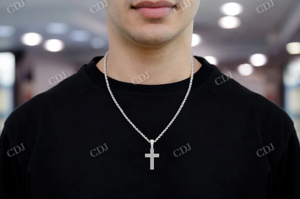 0.75CTW X Design Cross Diamond Pendant customdiamjewel