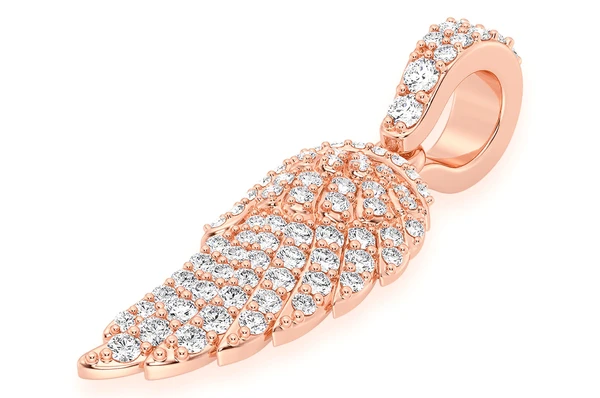 0.45CTW Angel Wing Diamond Pendant customdiamjewel