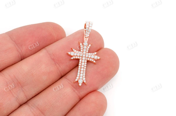 0.65CTW Row Cross Diamond Pendant customdiamjewel