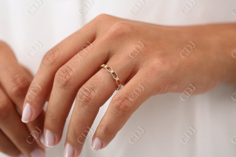 0.38CTW Lab Grown Link Eternity Wedding Diamond Band customdiamjewel