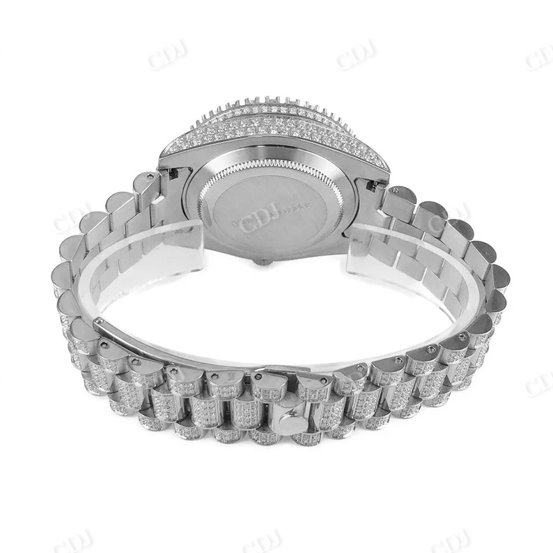 New Arrival Custom Moissanite Iced Out Rolex Men's Wrist Watch customdiamjewel