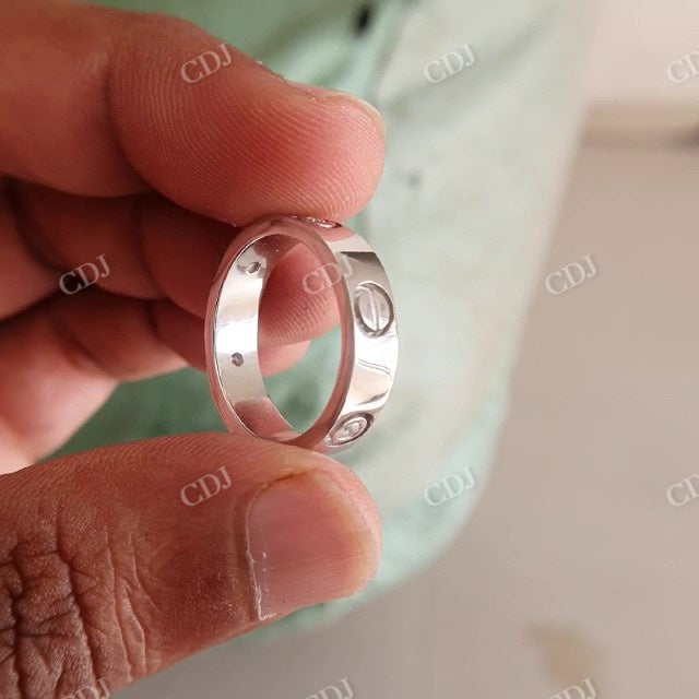 Cartier Round Moissanite Men's Engagement Ring customdiamjewel
