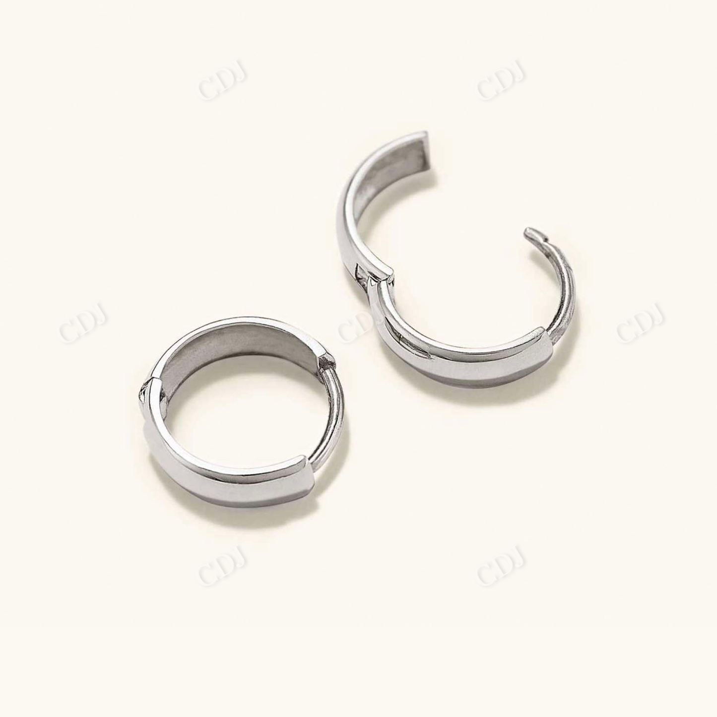 14K Yellow Gold Bold Huggee Hoops Simple Earrings customdiamjewel