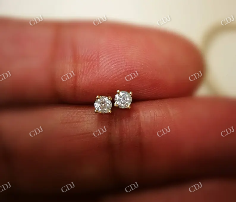 0.30CTW Moissanite Round Diamond Earring customdiamjewel