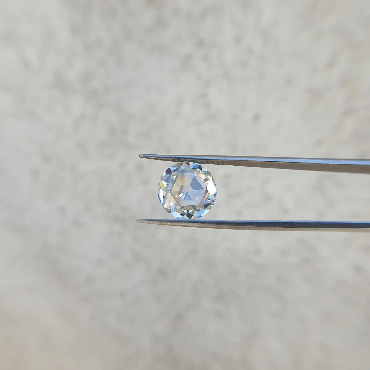 1.0CT Rose Cut Round Moissanite Diamond customdiamjewel