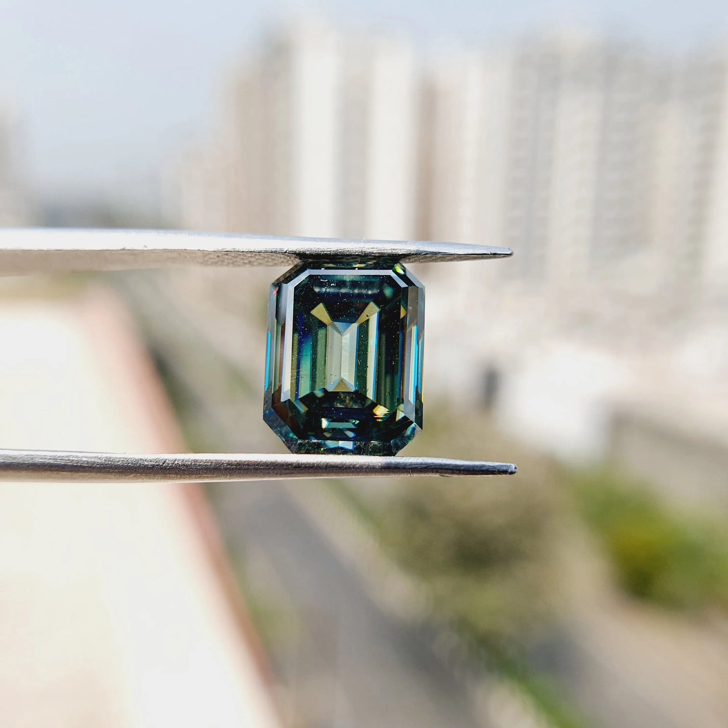 4.30CT Emerald Cut Loose Moissanite customdiamjewel