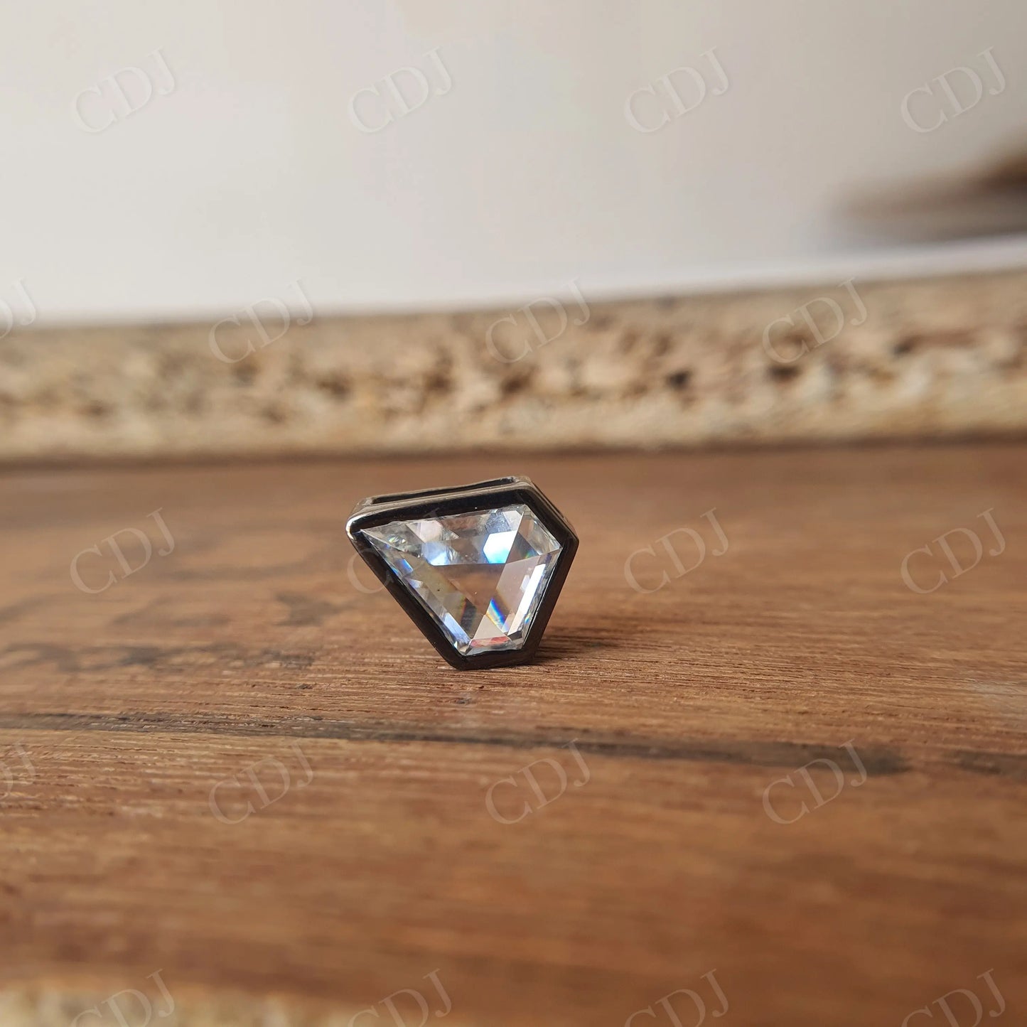 2.00CT Pentagon Cut Bezel Moissanite Pendant customdiamjewel