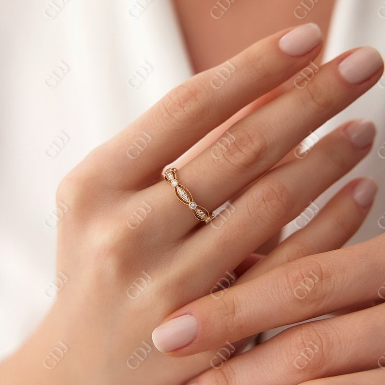 0.48CTW Lab Grown Full Eternity Diamond Wedding Band customdiamjewel