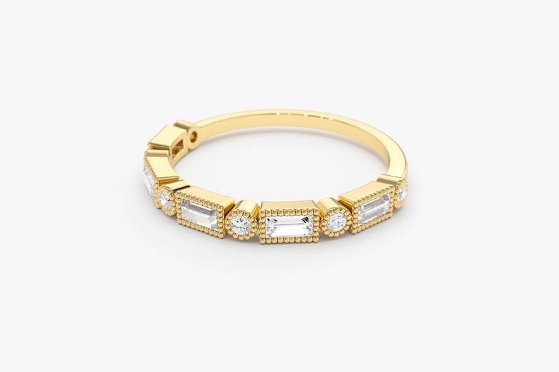 0.39CTW Natural Diamond 14k Gold Micro Pave Wedding Band customdiamjewel