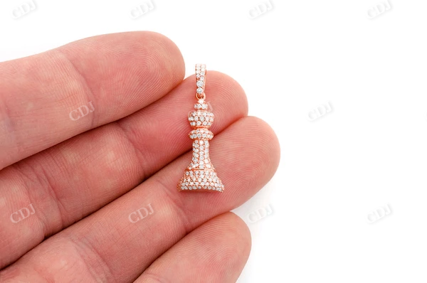 0.66CTW Chess King Diamond Pendant customdiamjewel
