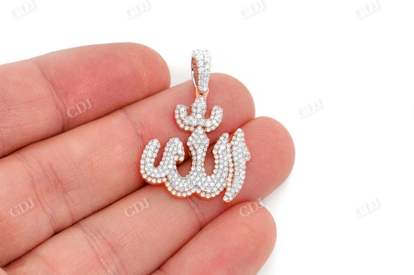 1.66CTW Arabic Allah Diamond Pendant customdiamjewel