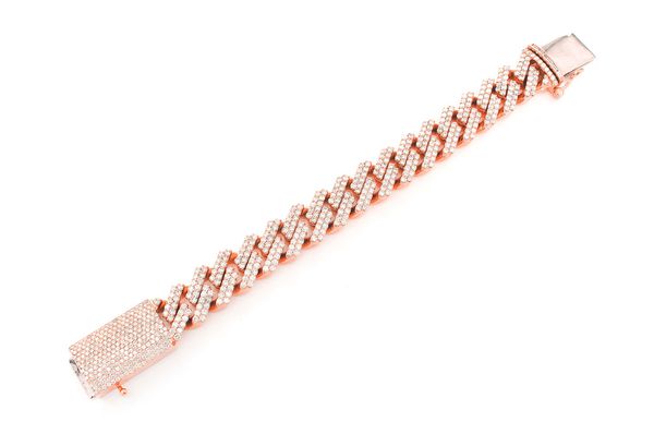 Hip Hop Diamond Cuban Link Bracelet For Men customdiamjewel