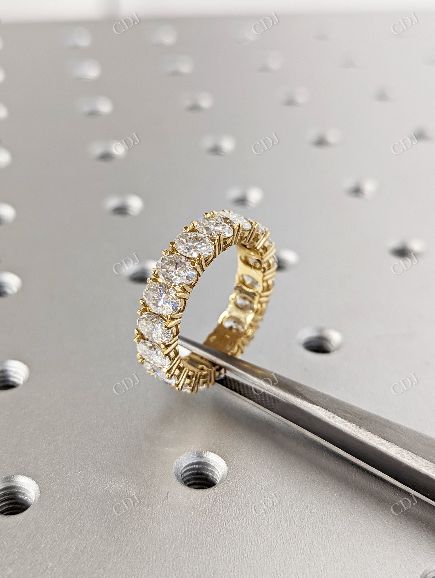 7.00CTW Oval Cut Moissanite Full Eternity Band customdiamjewel