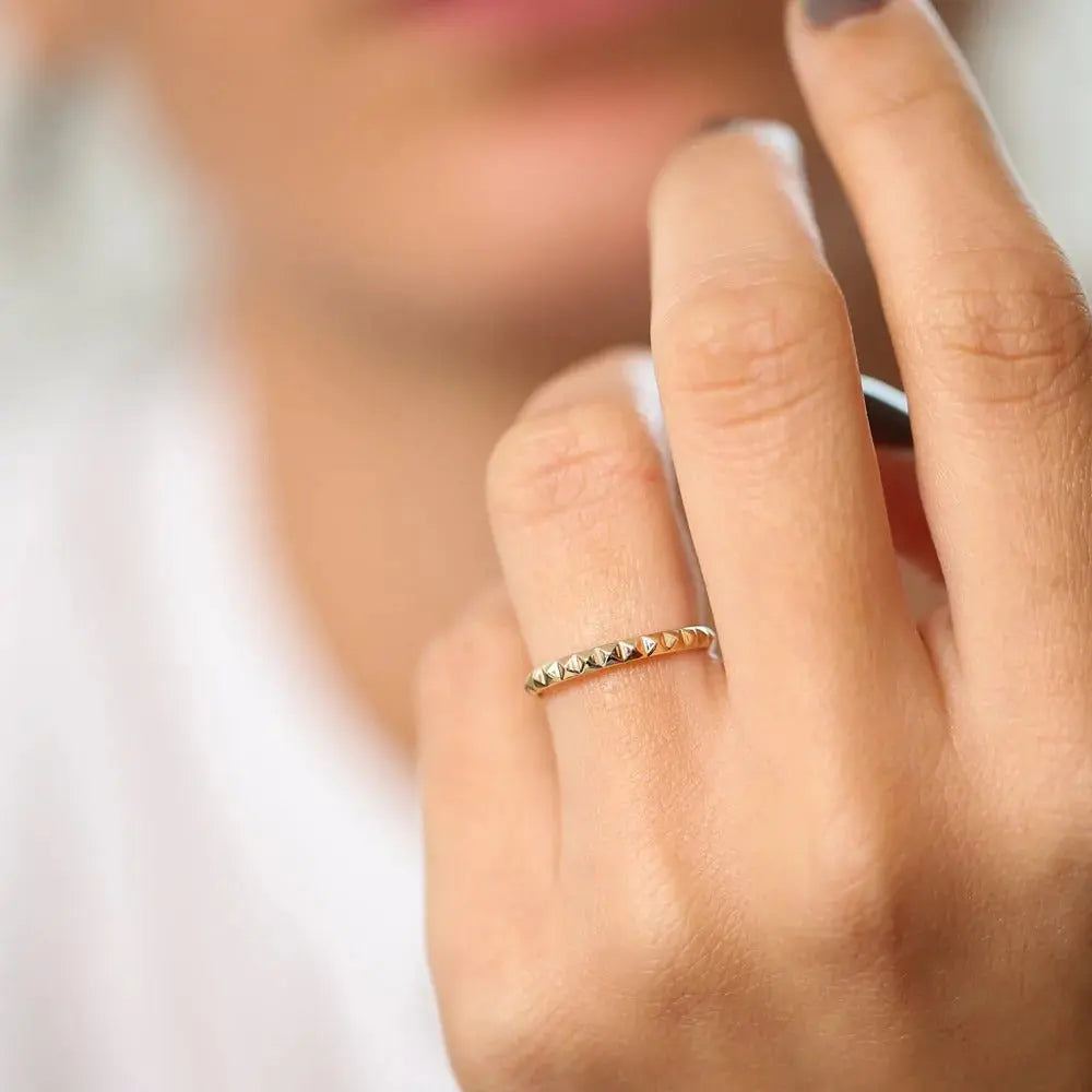 Pyramid Eternity Wedding Band customdiamjewel