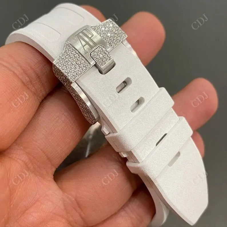 White Silicon Belt AP Choro Watch For Men's customdiamjewel