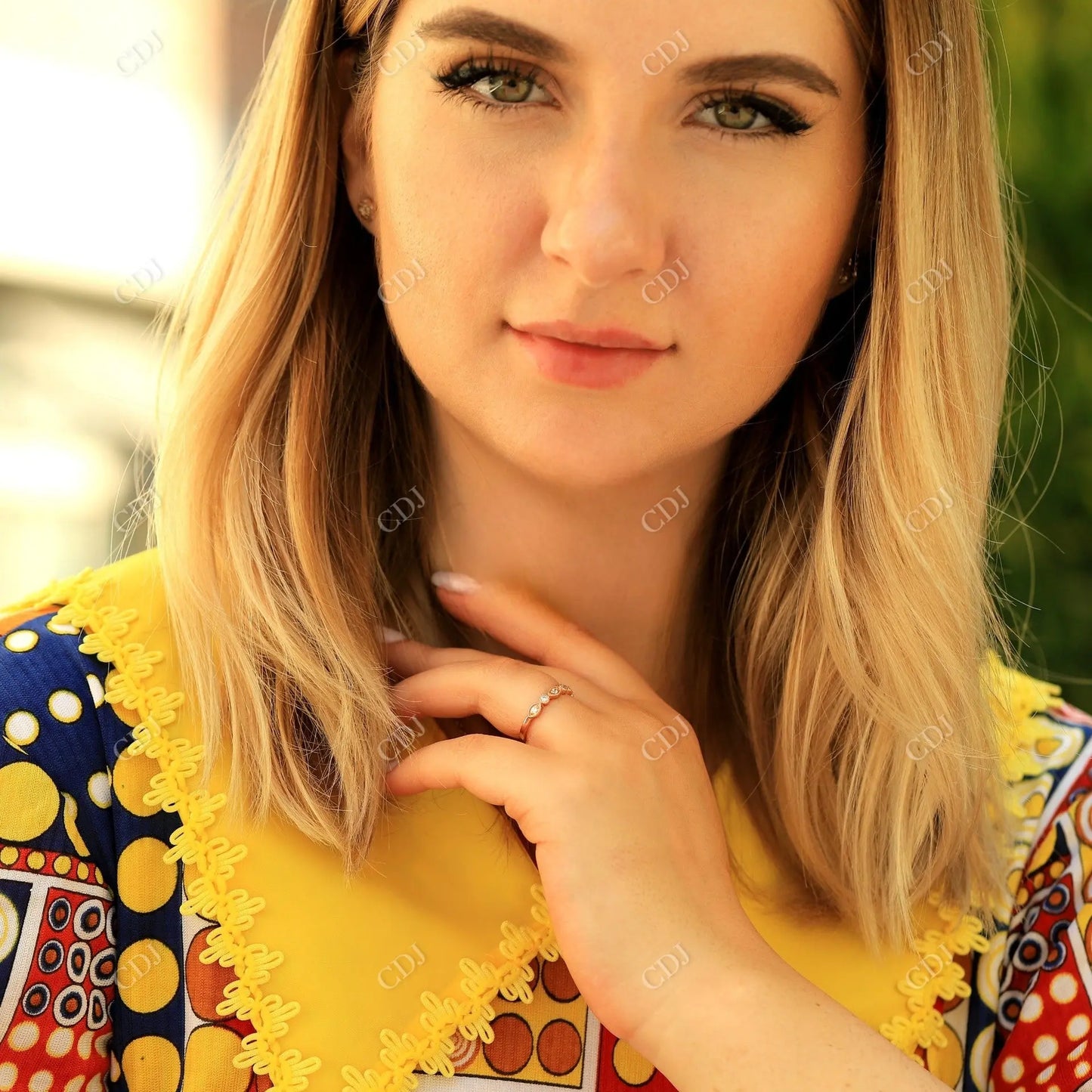 Art Deco Round Cut Moissanite Rose Gold Wedding Band customdiamjewel