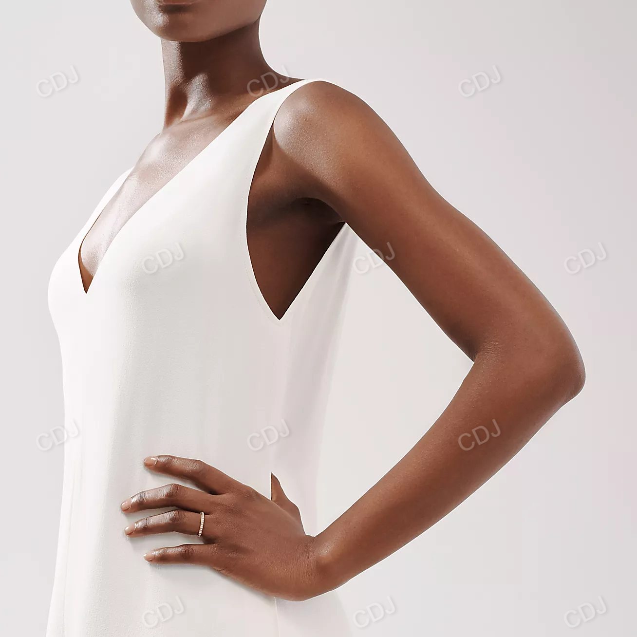 Round Lab Grown Diamond Channel Setting Wedding Band customdiamjewel