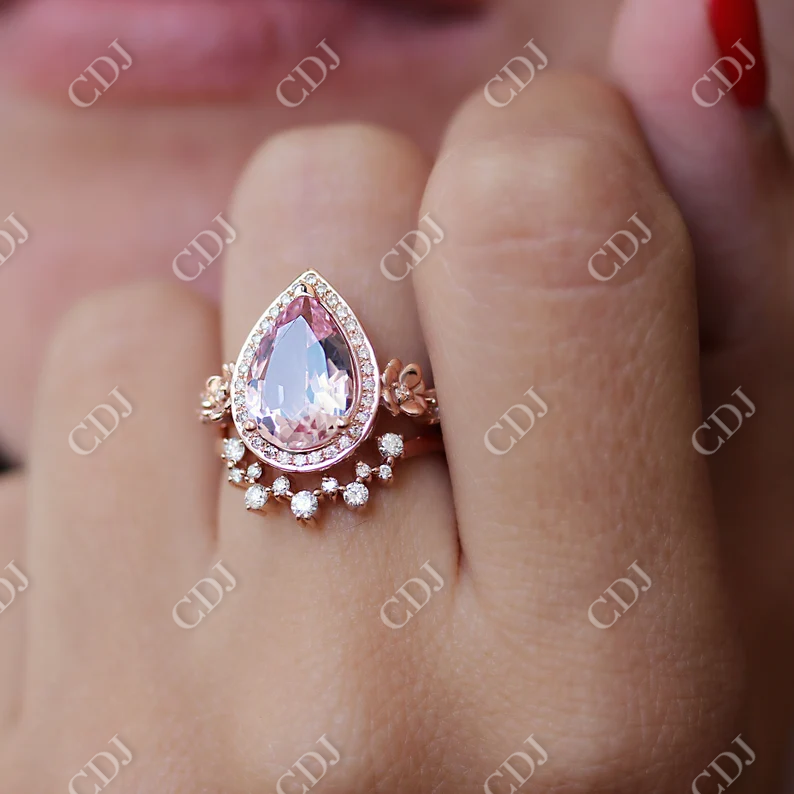 0.23CTW Curved Nesting Natural Diamond V Shape Wedding Band customdiamjewel