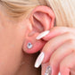 Aquamarine Stud Minimalist Diamond Earrings  customdiamjewel   