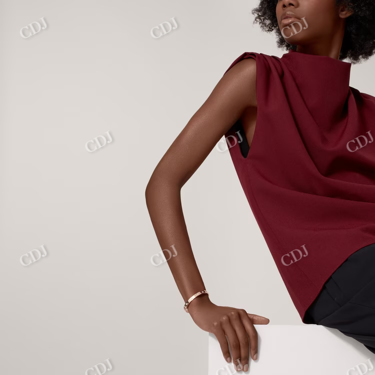 Simple White Yellow Rose Gold Bangle Bracelets For Women customdiamjewel