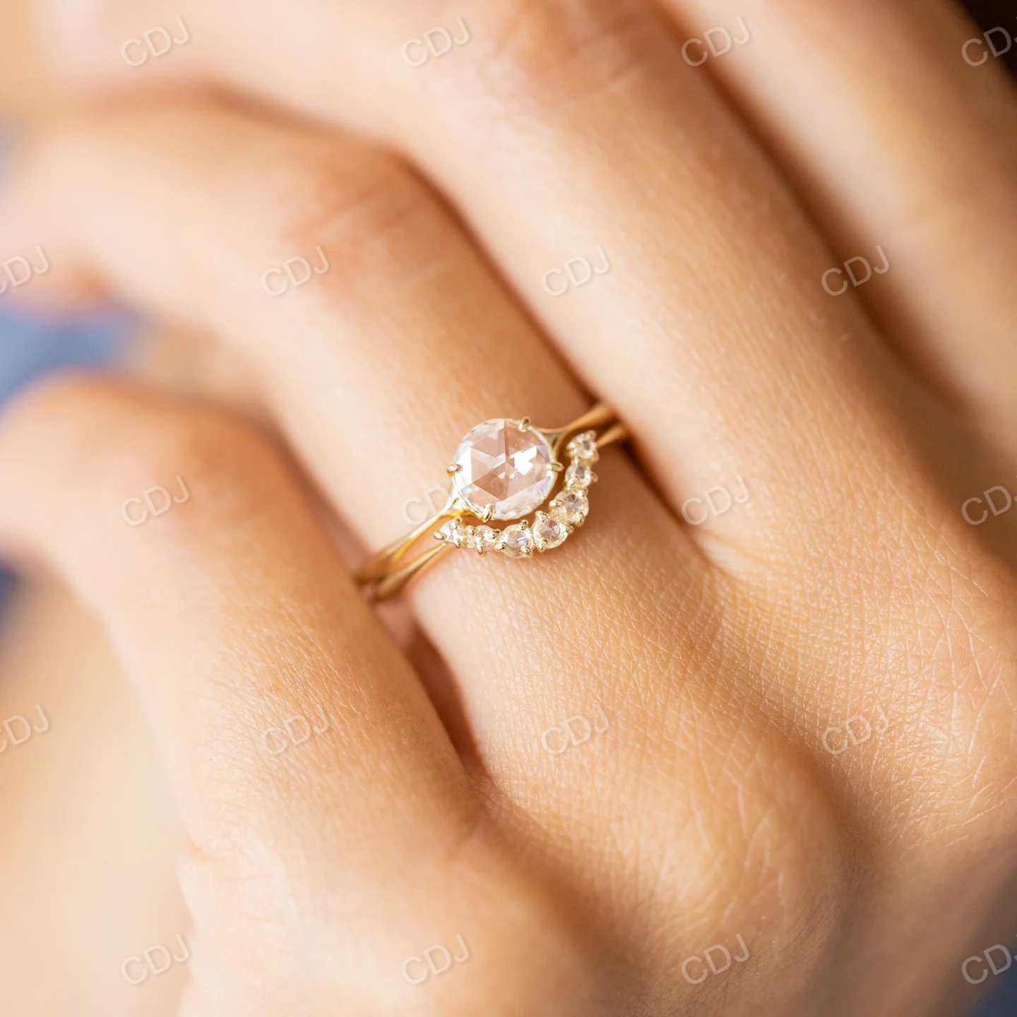 0.9CTW U Shape Natural Diamond Wedding Band customdiamjewel