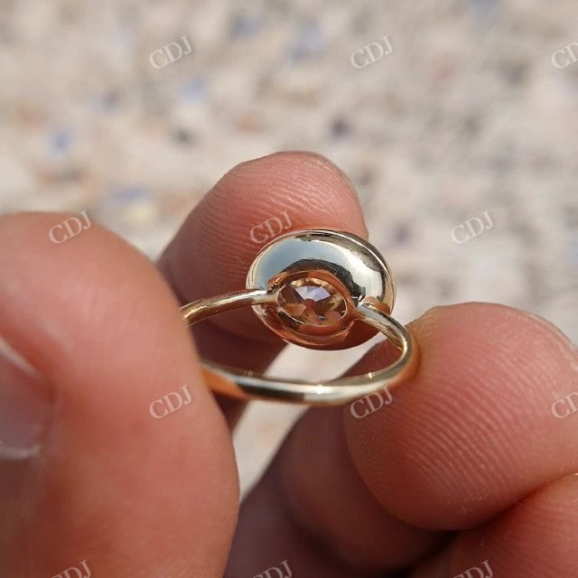 3.5CT Old Mine Oval Cut Georgian Setting Solitaire Ring customdiamjewel