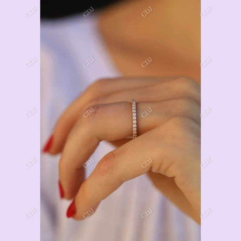 0.50CTW Rose Gold Lab Grown Diamond Eternity Wedding Band customdiamjewel