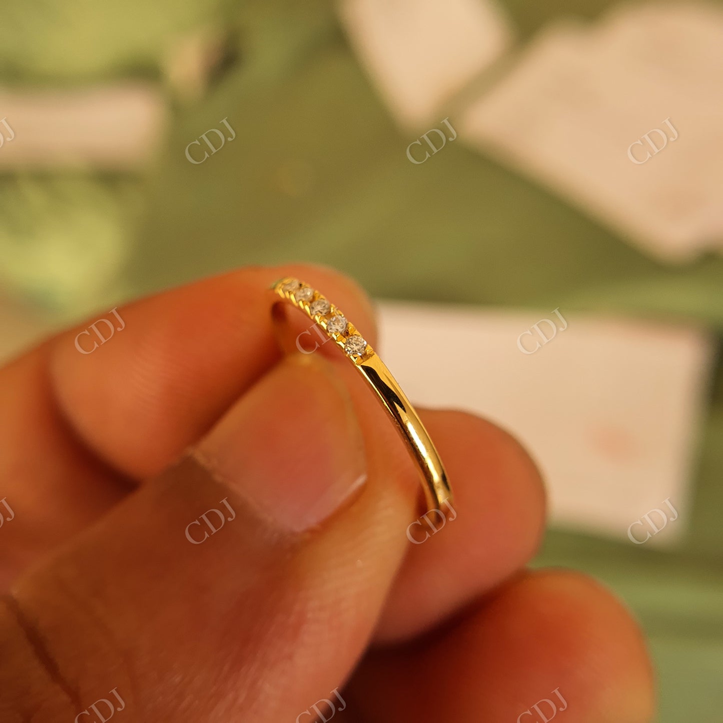 Antique Cushion Cut Moissanite Bridal Ring Set customdiamjewel