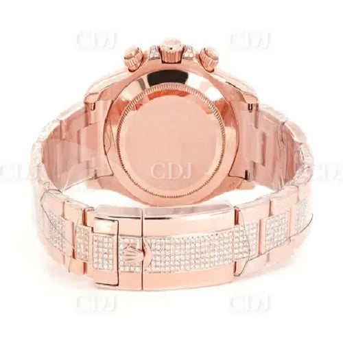 Rolex Rainbow Daytona Moissanite Diamond Watch customdiamjewel