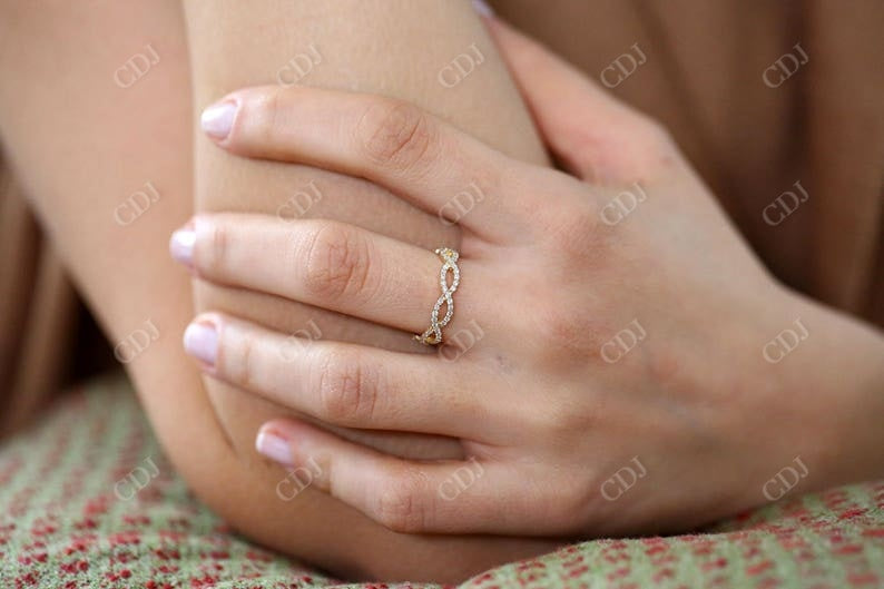 0.52CTW Lab Grown Diamond Infinity Wedding Band customdiamjewel