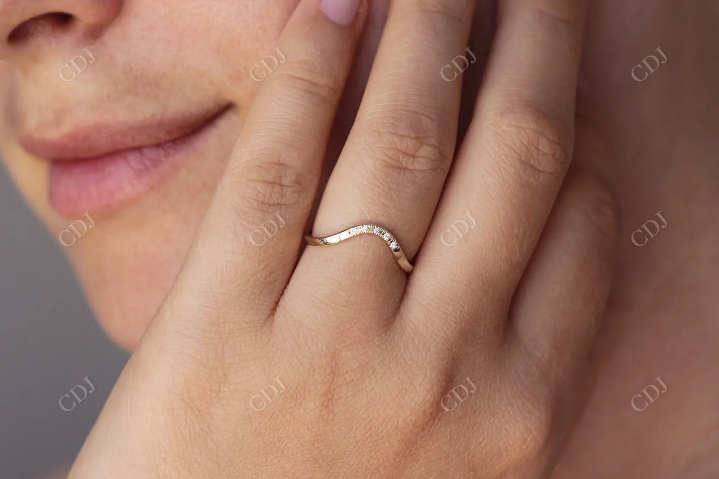 0.025ctw Pave Lab Grown Diamonds Wedding Band customdiamjewel