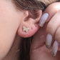 0.12CTW Moissanite Butterfly Diamond Stud Earrings  customdiamjewel   