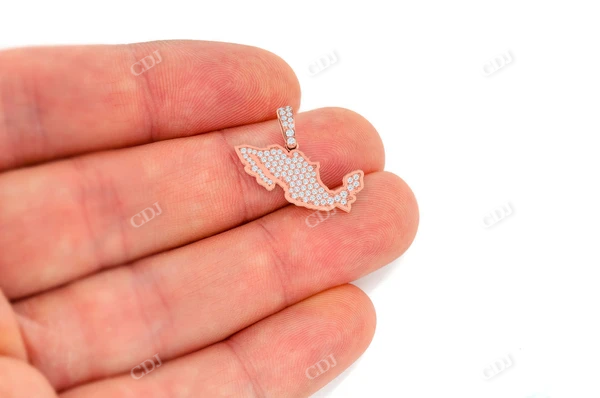 0.33CTW Diamond Mexico Country Gold Pendant customdiamjewel