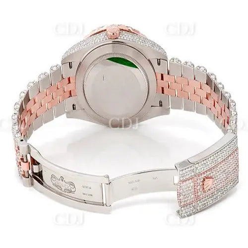 Two Tone Iced Out Rolex Jubilee Belt Diamond Watch. ( 19.61CTW) customdiamjewel