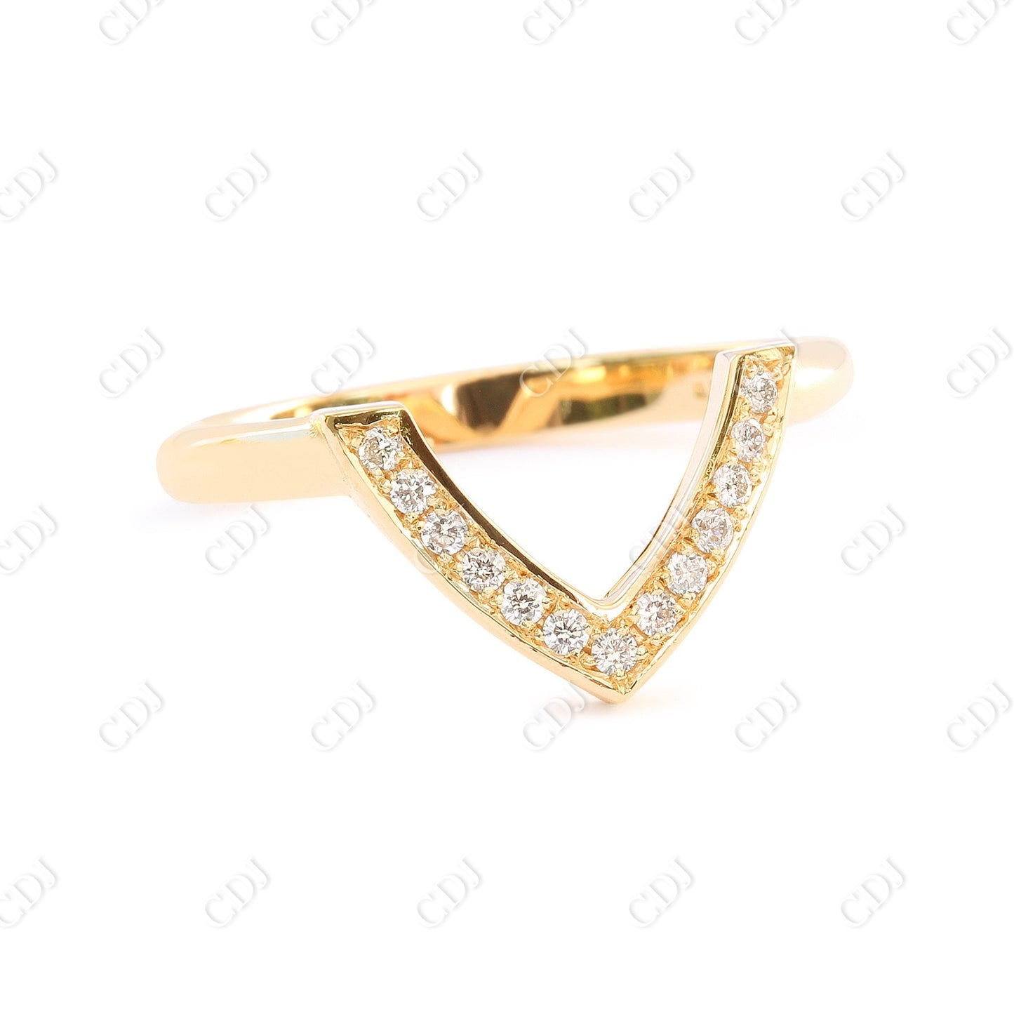 0.105CTW Round Shape Diamond Nesting Wedding Ring customdiamjewel