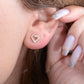 0.12CTW Moissanite Heart Cut Stud Earrings  customdiamjewel   