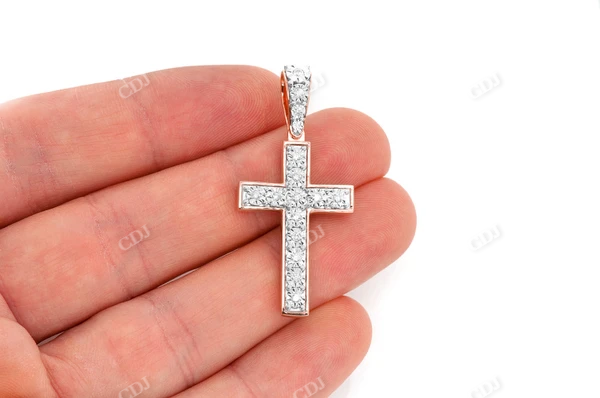 0.25CTW Diamond Cross Pendant customdiamjewel