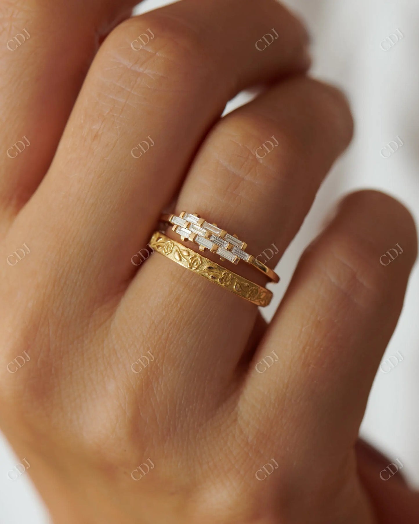 0.25ctw Baguette Lab Grown Diamond Wedding Band customdiamjewel